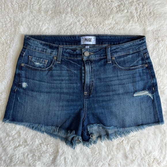 PAIGE Daryn Upcycled Avenger Jean Shorts size 31 - Picture 2 of 10